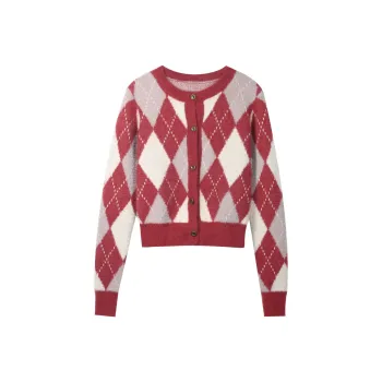 MISHOW Knitwear Women's Vintage Red Plaid