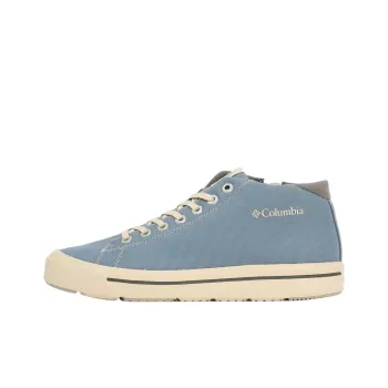 Columbia HAWTHORNE Anti Slip Wear Resistant Mid Top Canvas Shoes Unisex Ripple Blue