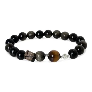 PUTUOSHANWENCHUANG Obsidian Bracelets Unisex
