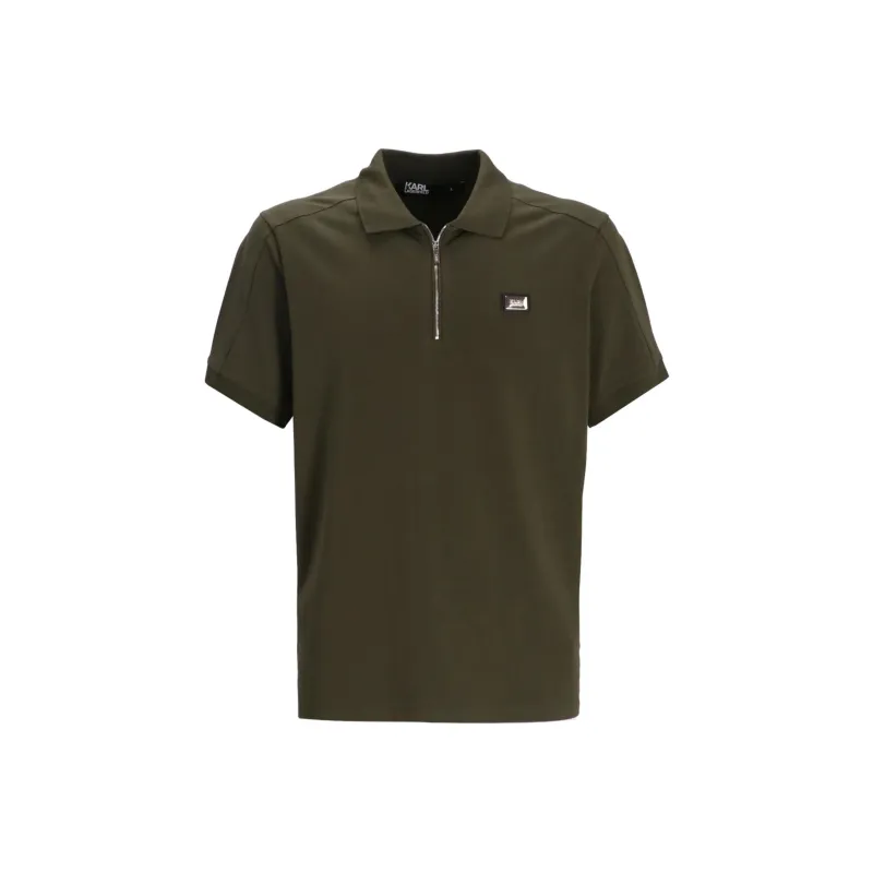 KARL LAGERFELD / Karl Lagerfeld Jeans Zip-up Polo Shirt-0