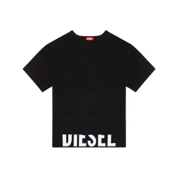 DIESEL Logo Waistband Sporty Cropped Top