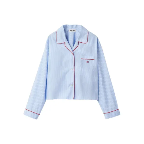 MIU midi miu SS24 Shirt Women's Sky Blue