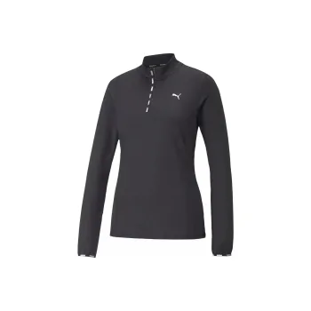 PUMA STRONG 1/4 ZIP Sweatshirt Women's Black