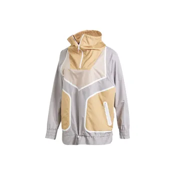 Adidas x Stella McCartney Adizero Jacket Women's Pearl Gray/Brown Yellow/Ice Pink