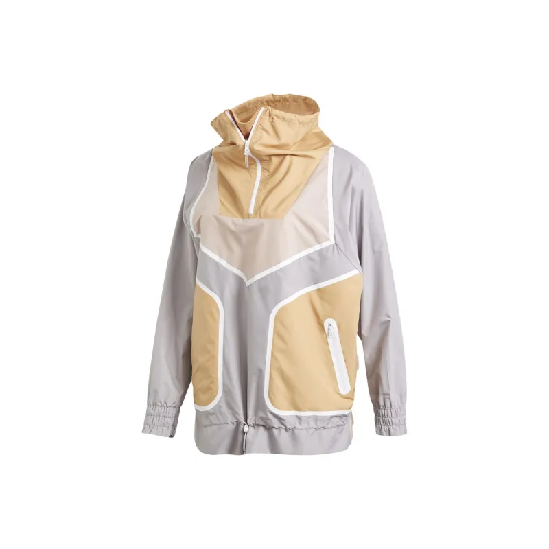 Adidas x Stella McCartney Adizero Jacket Women's Pearl Gray/Brown Yellow/Ice Pink-0