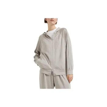 Brunello Cucinelli Trim Embellished Zipped Hoodie