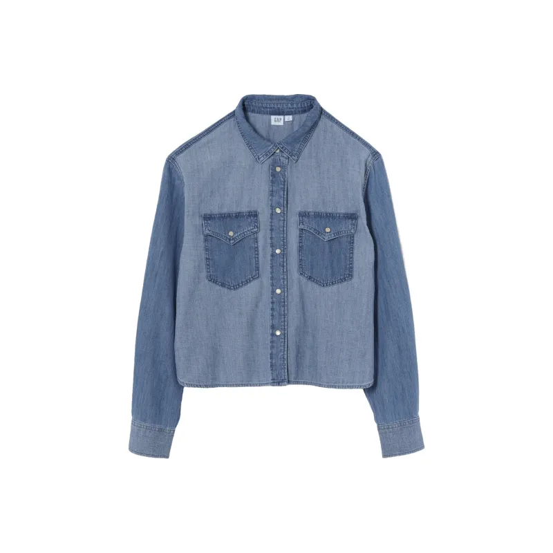 GAP Shirts Women's Denim Blue-0