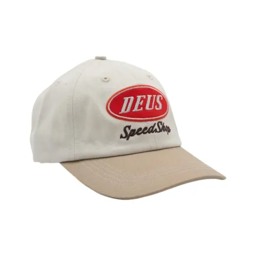 Deus Ex Machina Cotton Twill Baseball Caps Unisex White