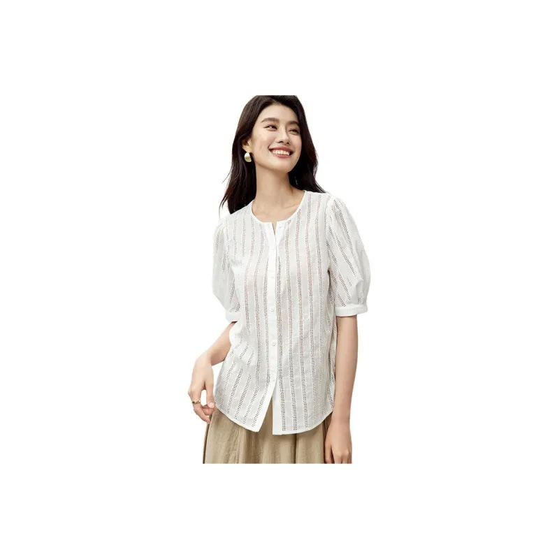 SENTUBILA Shirts Women's Antique White-0