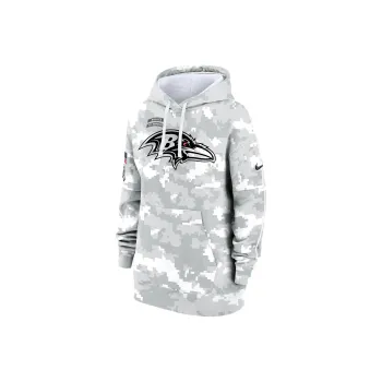 Nike Baltimore Ravens Salute To Service Primary Edge Club Women's Nike Nfl Pullover Hoodie