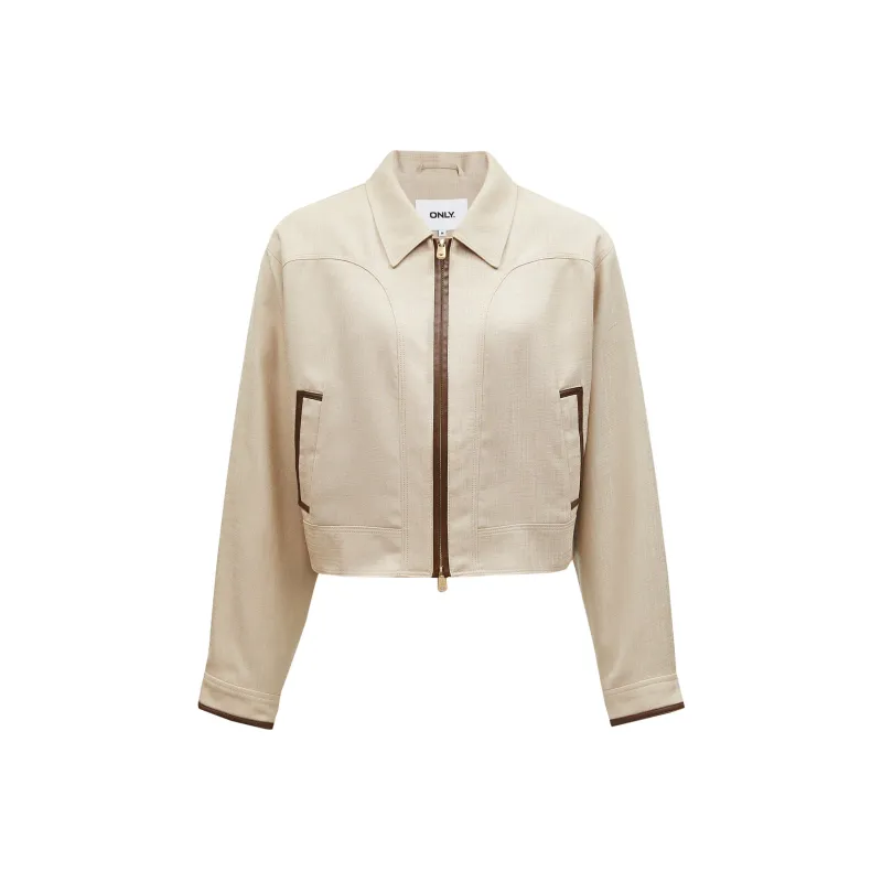 ONLY FW24 Early Fall Jackets Coats Women's Cement Sand-0