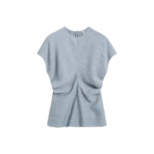 TOTEME SS25 Shirt Women's Sea Breeze Blue