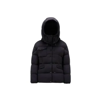 Moncler Karakorum Tech Jersey Short Down Jacket Black I