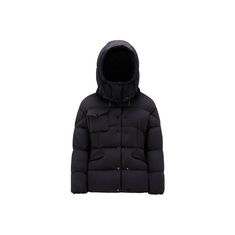Moncler Karakorum Tech Jersey Short Down Jacket Black I-0