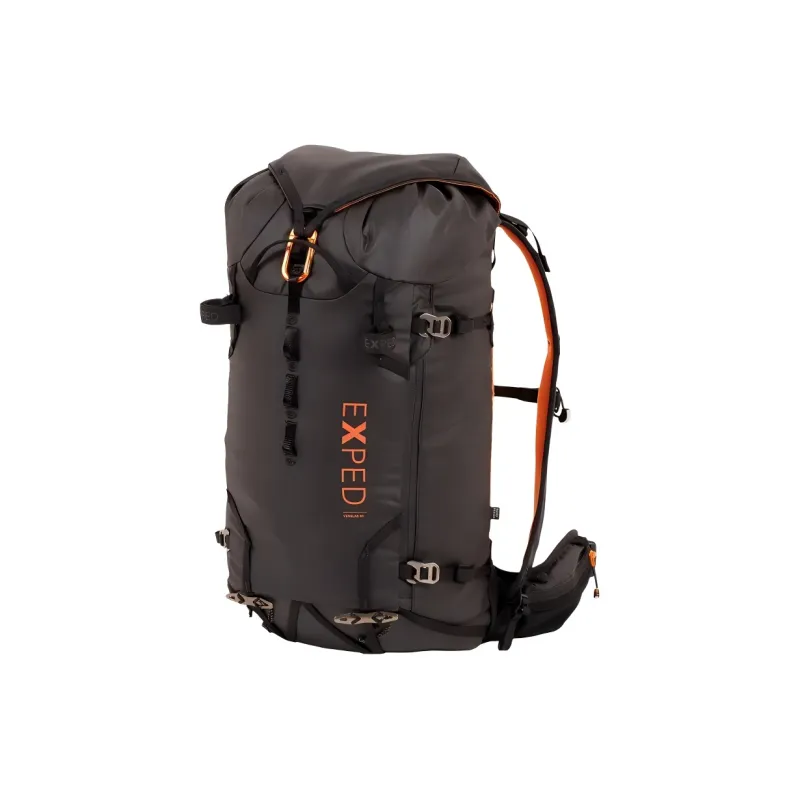 EXPED Recycled Nylon Outdoor Hiking Bag Backpacks Unisex Black-0