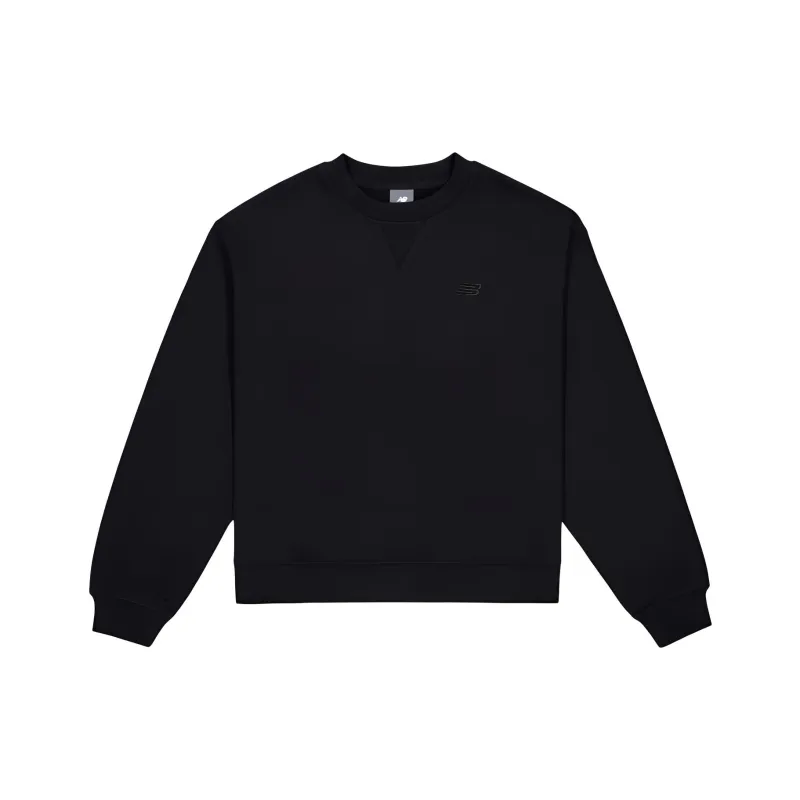 New Balance Athletics French Terry Crew Sweatshirt Women's Black-0