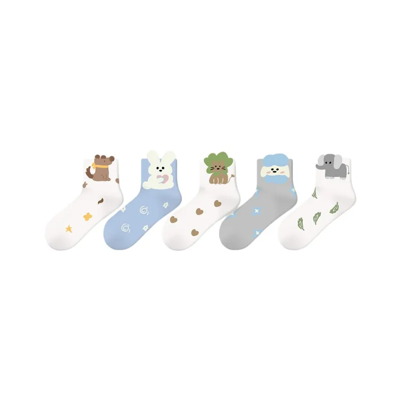 Happylemon Ankle Socks Women's 5 Pack Bedside Doll-0