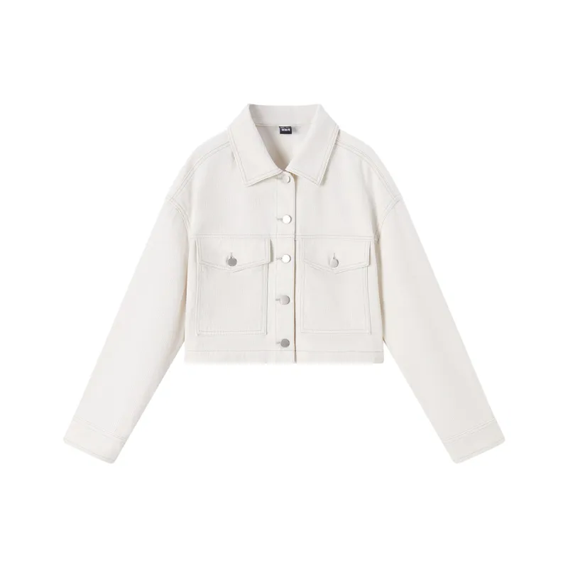 SEM/R Denim Jacket Women's Light Khaki-0