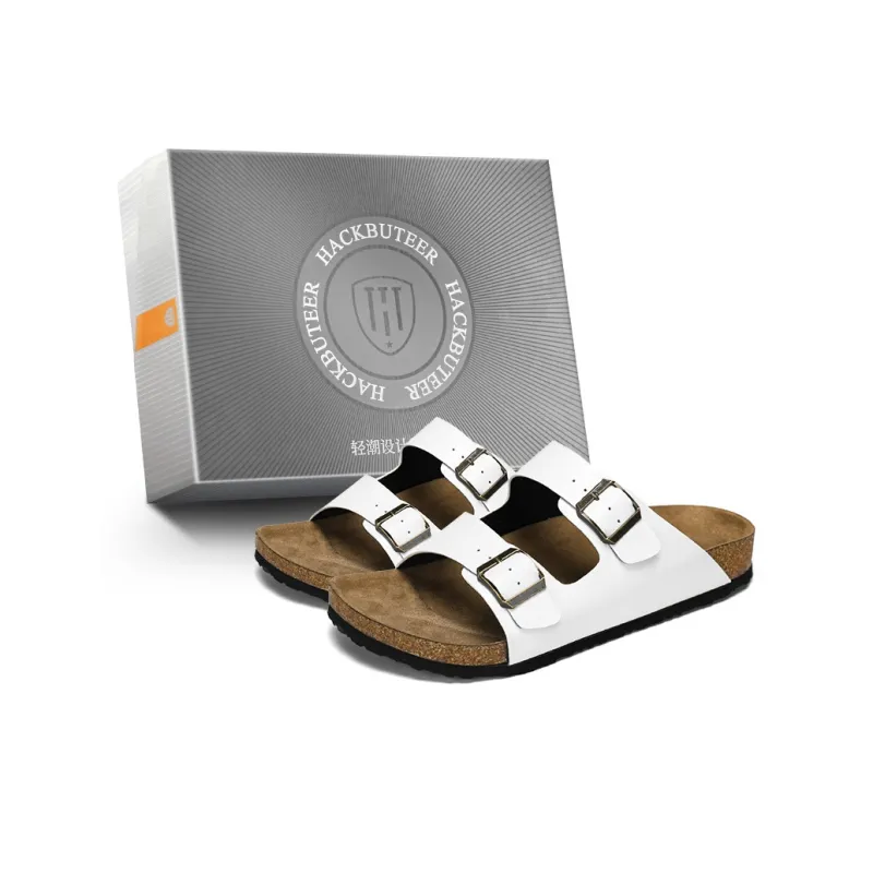 HACKBUTEER Slide Slippers Men's Box-0