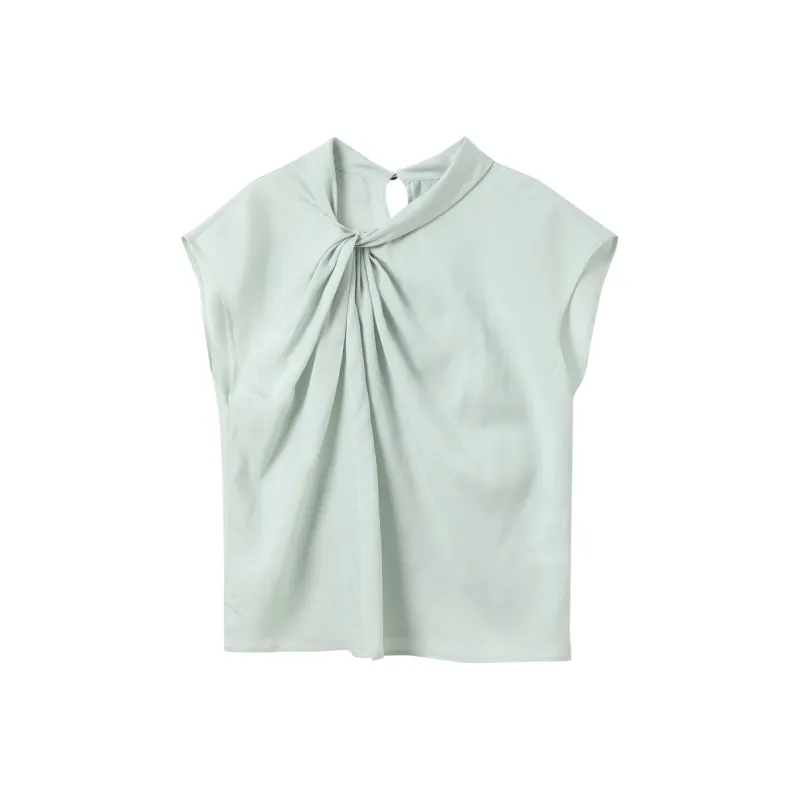 3COLOUR Chiffon Shirt Women's Mint Green-0