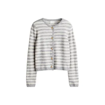 H&M Knitwear Women's Light Gray Mixed Color/White