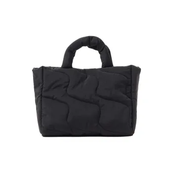 Beams Heart Nylon One Shoulder Handbag Women's Black