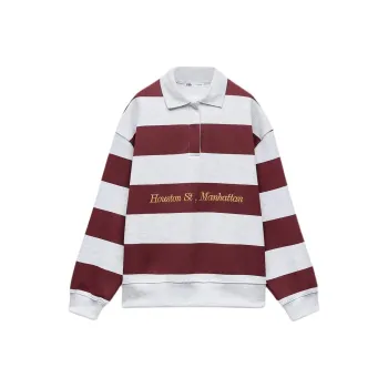 ZARA Sweatshirt Women's Burgundy Red