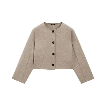 Massimo Dutti Jackets & Coats Women's Gray Brown