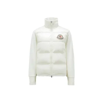 Moncler Down Jacket Winter Women's Ivory White
