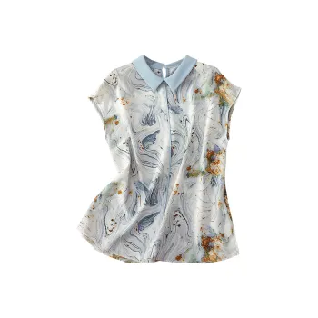 TOUCH Shirt Women's Ink Wash Multicolor