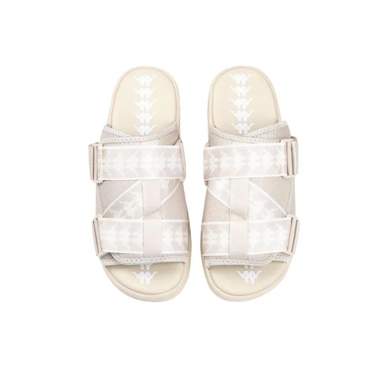 Kappa Cushioning Slide Slippers Unisex Beige-3