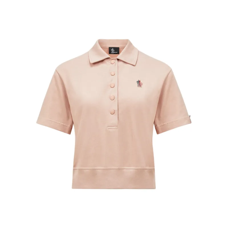 Moncler Grenoble Polo Shirt Women's Light Pink-0