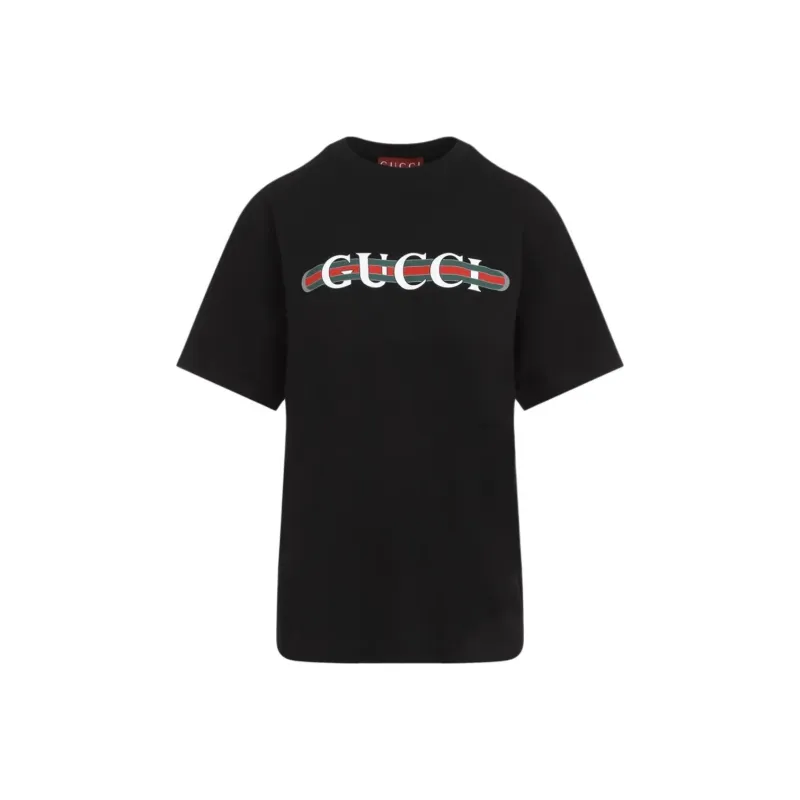 GUCCI Logo Printed Crewneck T Shirt-0