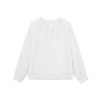 LEDIN Chiffon Shirt Women's Mist White