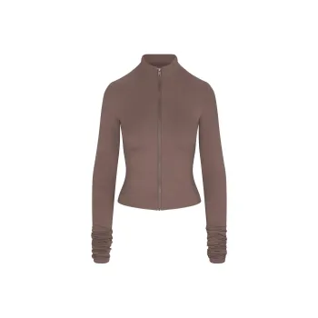SKIMS SS25 SKIMS CLOUD Collection ZIP UP TOP Jackets & Coats Women's Amethyst/Amethyst