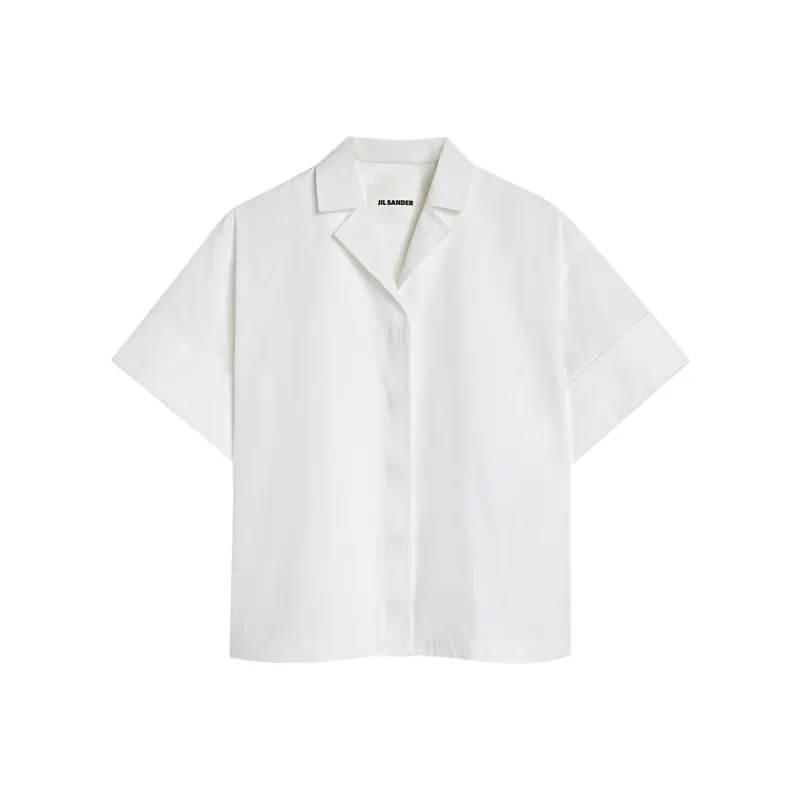 JIL SANDER Short Sleeved Poplin Shirt-0