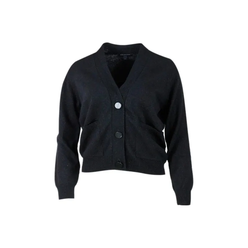 ARMANI EXCHANGE V Neck Buttoned Cardigan-0