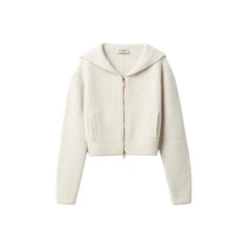 MIU MIU SS24 Knitwear Women's Chalk White