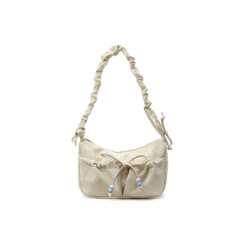 RIVMIND PU Shoulder Bag Regular Women's Ecru/Pink/Yellow/Silver/Black-14