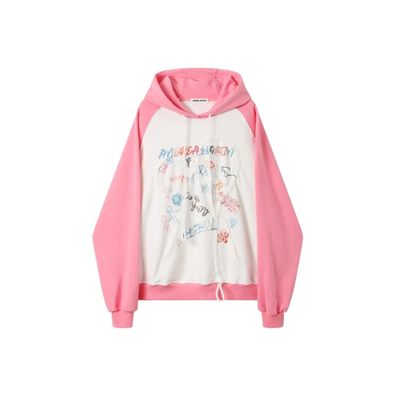 ANDREA MARTIN Sweatshirt Women's Pink White-0