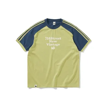 714STREET Summer Heavyweight 100% Cotton Crew Neck Short Sleeved T Shirts Unisex