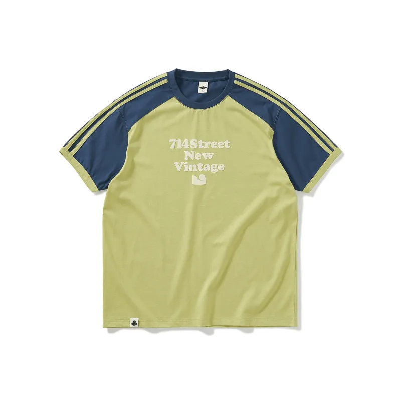714STREET Summer Heavyweight 100% Cotton Crew Neck Short Sleeved T Shirts Unisex-6