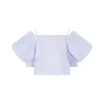 Sacai Striped Elasticated Band Blouse