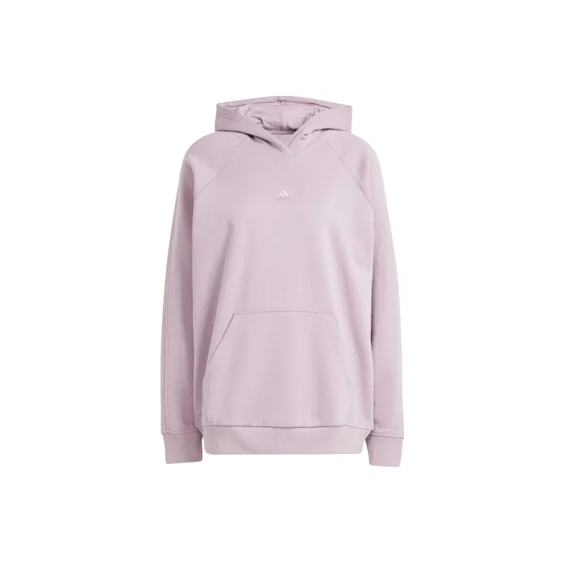 Adidas All Szn Fleece Boyfriend Hoodie Sweatshirt Women's Purple-0