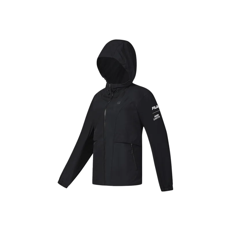 FILA x BBC EARTH Jacket Women's Pitch Black-0