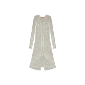 DIESEL M Carol Oval D Logo Plaque Cardigan