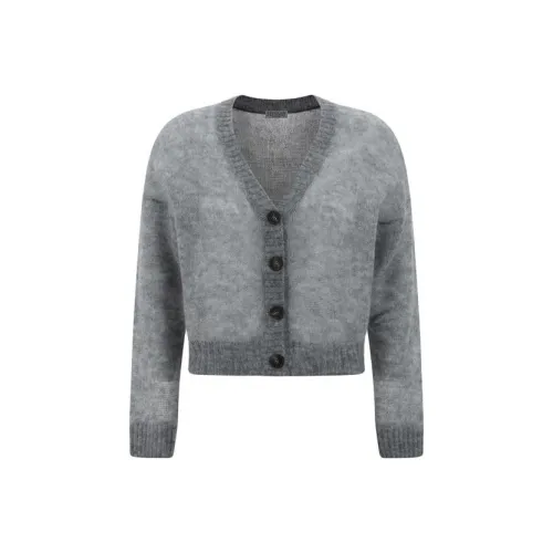 Brunello Cucinelli V-Neck Buttined Cardigan
