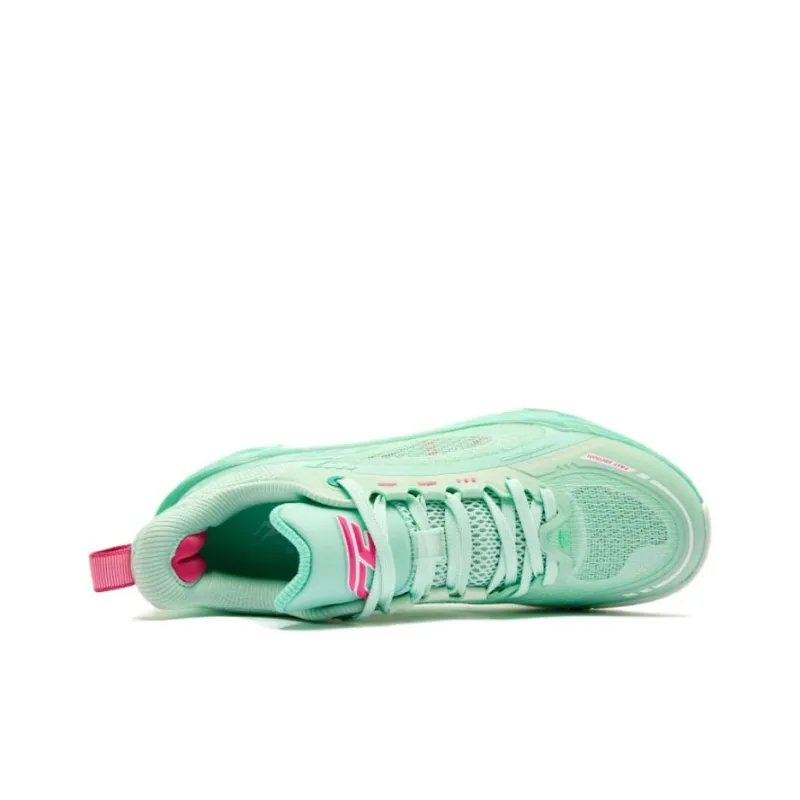 QIAODAN FE3.0 Chinese Jade Cushioning, Slip Resistant, And Abrasion Resistant Low Top Basketball Shoes Men's Green Pink-3