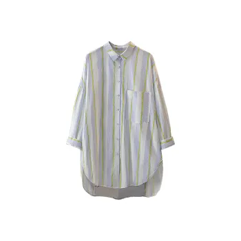 Cypress House Shirt Women's Blue Yellow Stripes