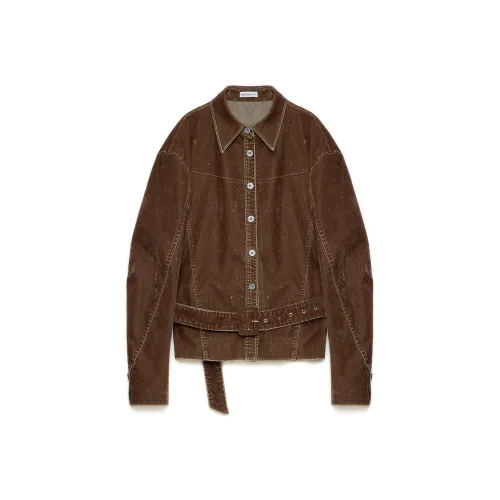 FIRELADY FUR Shirt Women's Flock Coffee Brown